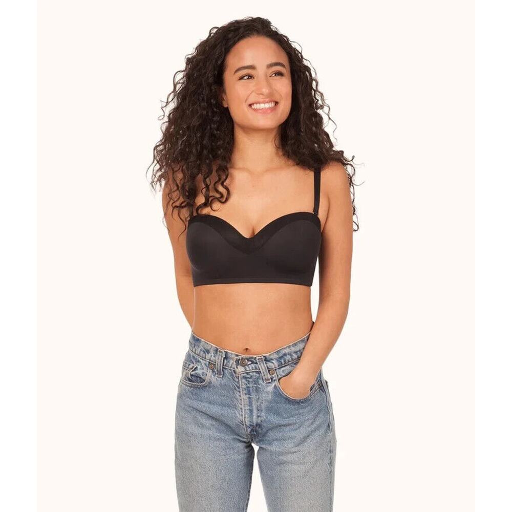 Lively NWOT The No-Wire Strapless Bra Black Size 32DD - Picture 6 of 12